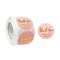 Wrapables 1.5" Thank You Stickers Roll Sealing Stickers and Labels 500 Pc Pink & Gold